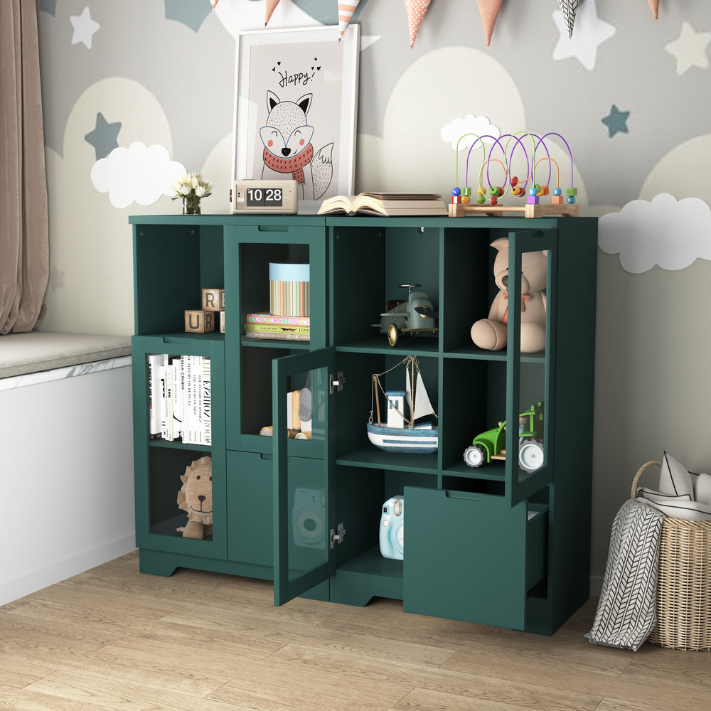modern-cabinet-with-glass-doors-and-drawer