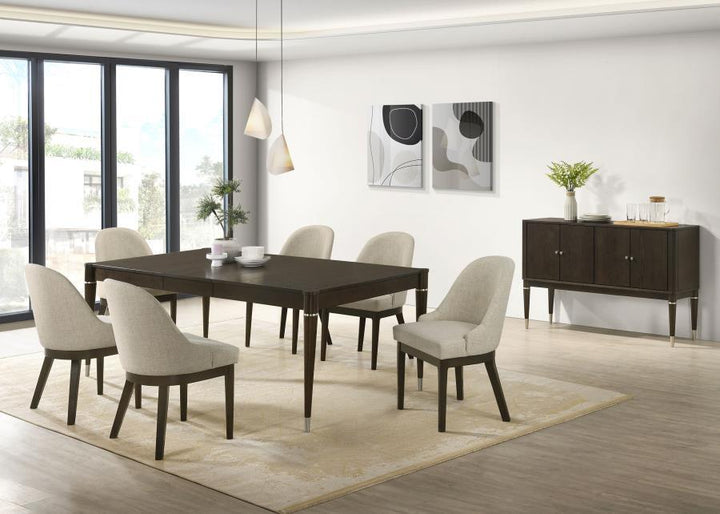 Coaster Furniture Reseda - 8 Piece Dining Set With Sideboard - Ash Brown