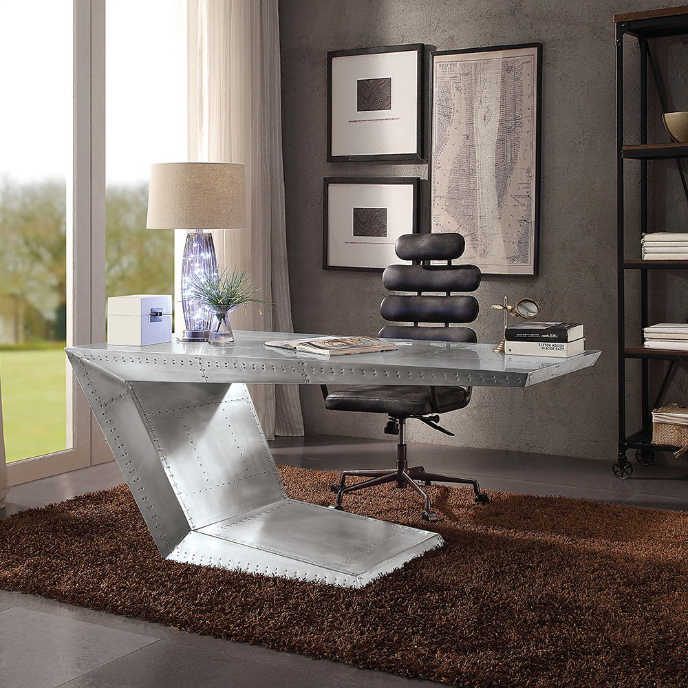 Brancaster - Executive Writing Desk - Aluminum