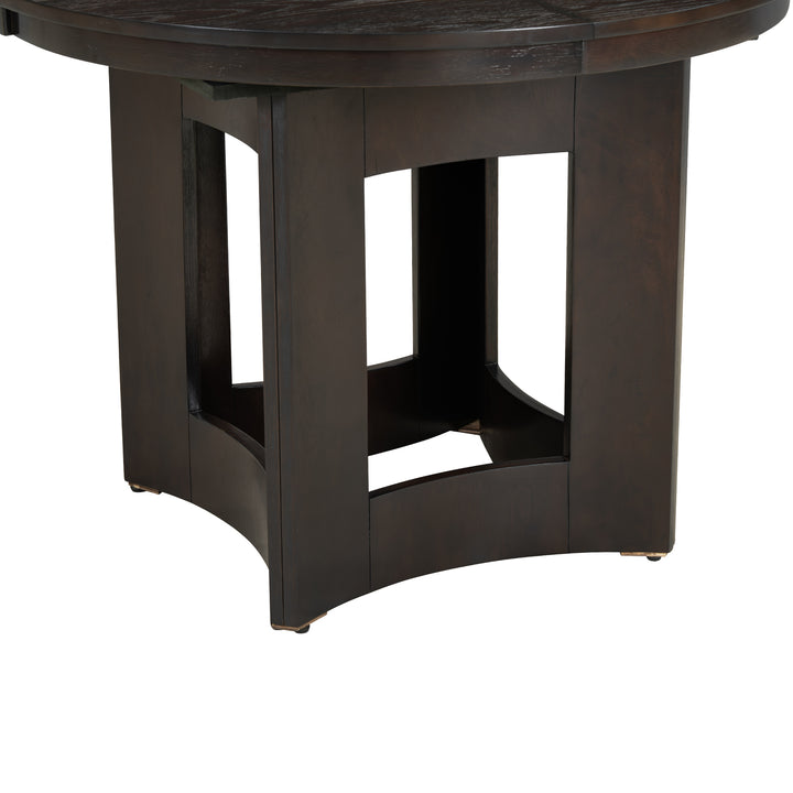 farmhouse-extendable-round-dining-table-set-for-5-with-upholstered-chairs-and-16inch-removable-leaf-espresso-beige