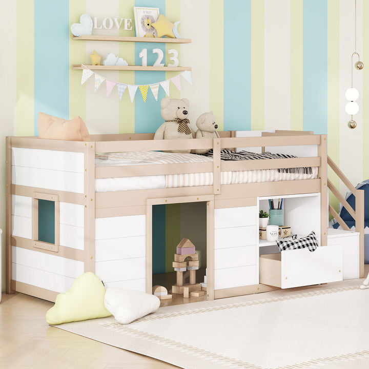 solid-wood-twin-size-low-loft-bed-with-stair-drawer-and-shelf-cream-white-color