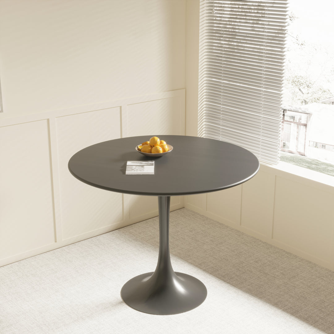5-piece-round-dining-table-set-black-suede-tulip-base