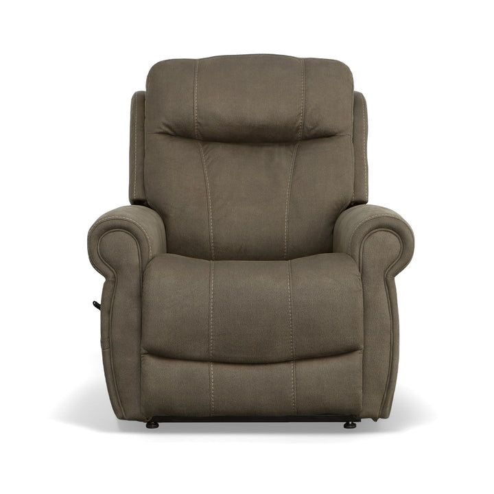 Stewart Power Lift Recliner With Power Headrest &amp; Lumbar Mossy Gray