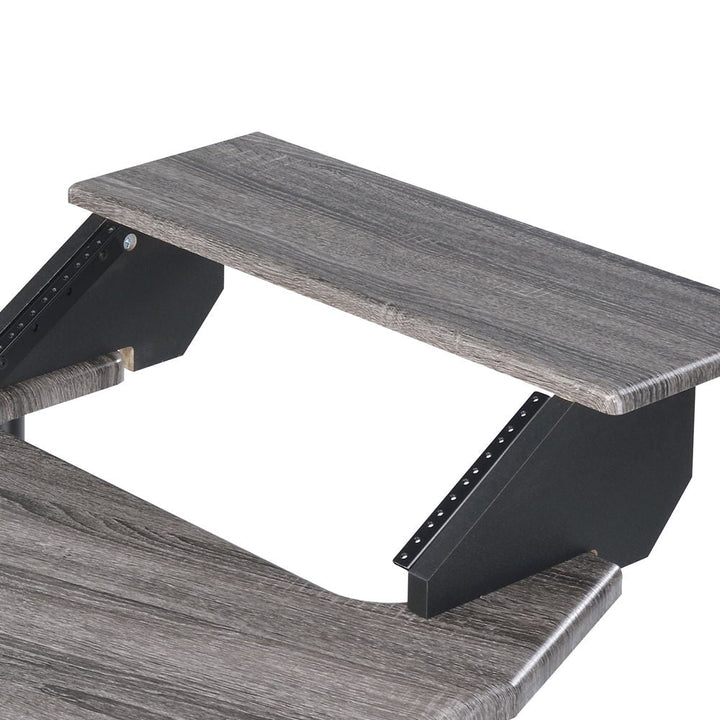 Eleazar - 83" Music Studio Desk - Black Oak