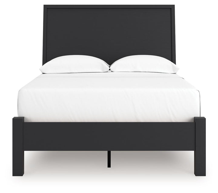Danziar - Full Panel Bed With Low Footboard - Black by Ashley Furniture product image