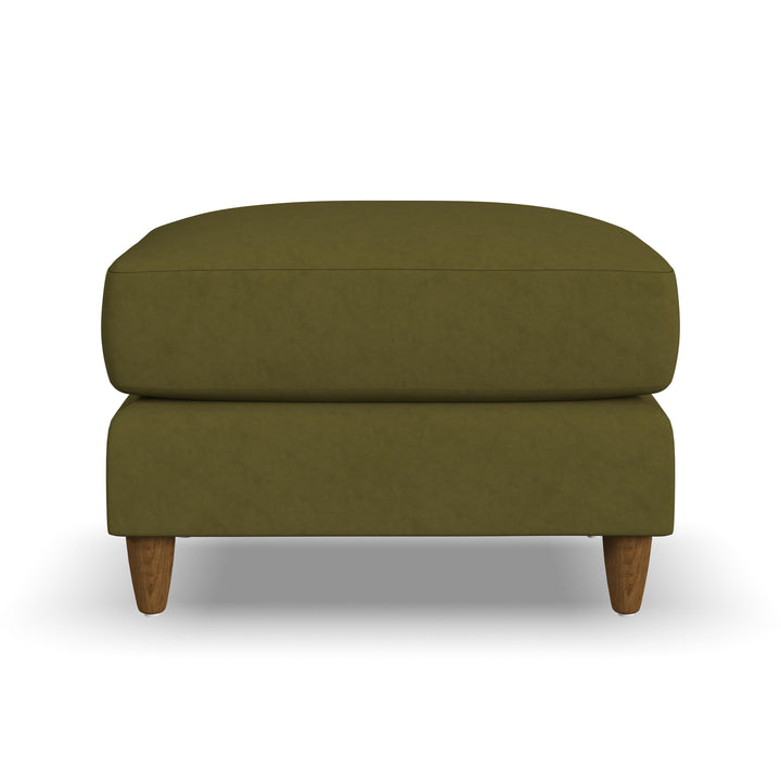 Fern Fabric Ottoman