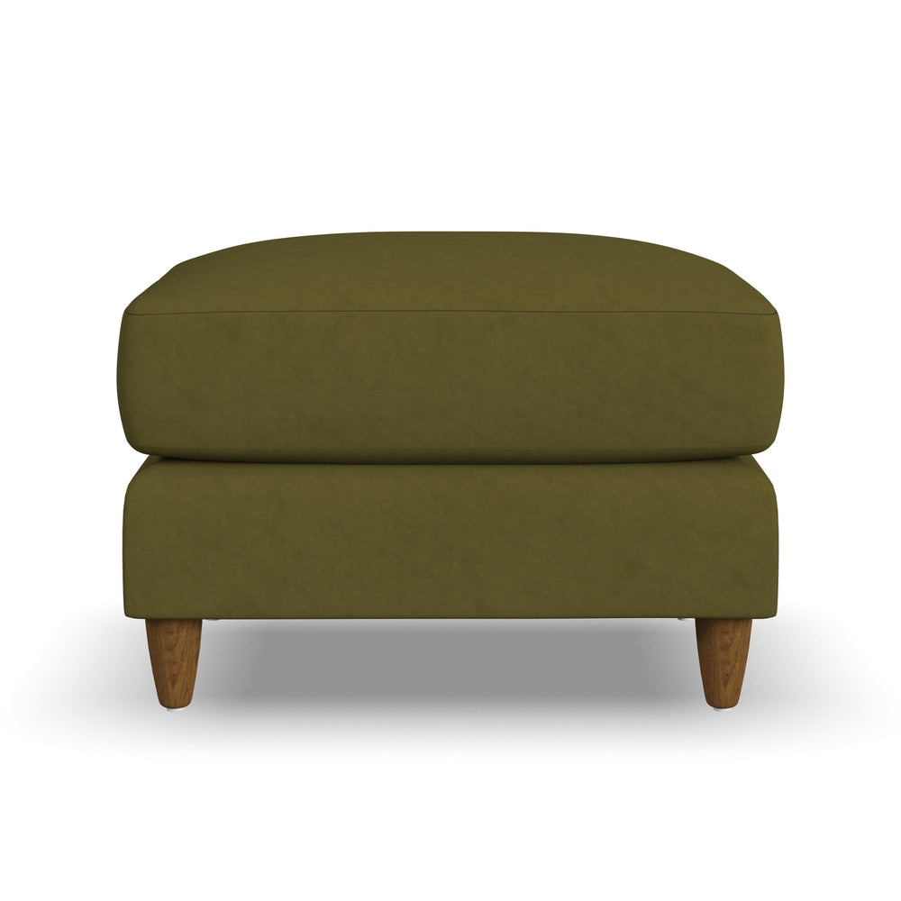 Fern Fabric Ottoman