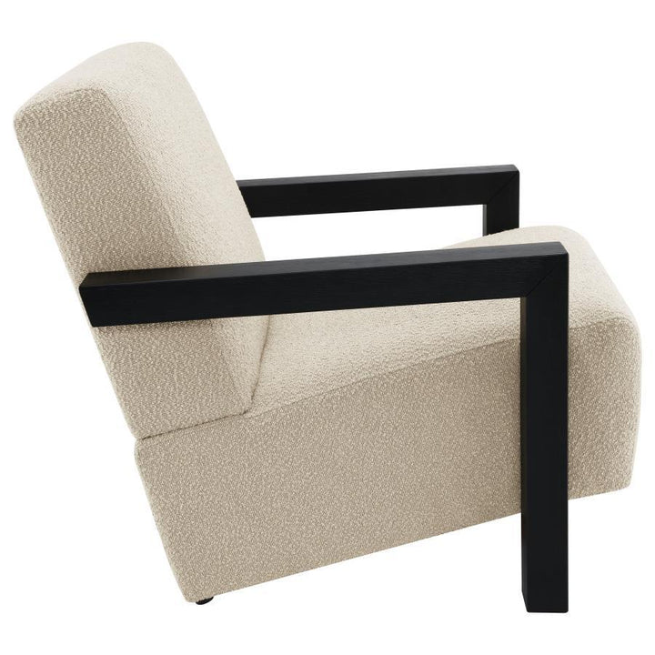 Fitzroy - Boucle Upholstered Accent Arm Chair - Latte