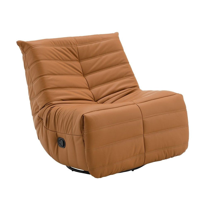 ACME Furniture Talmon Recliner With Swivel Orange Synthetic Leather