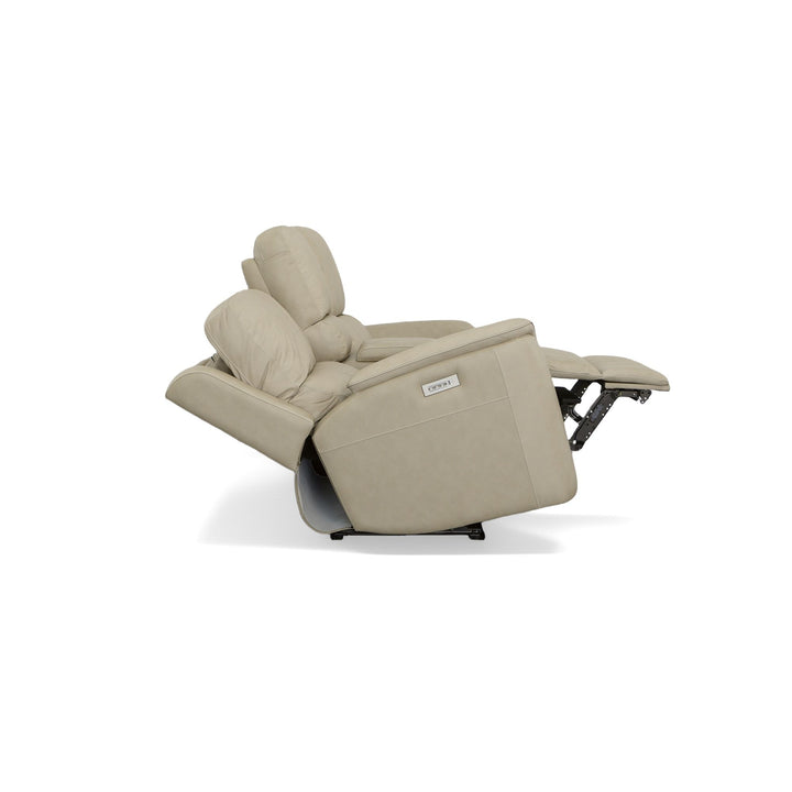 Flexsteel 1041-64PH-94680 Henry  Power Reclining Loveseat With Console & Power Headrests & Lumbar  Beige