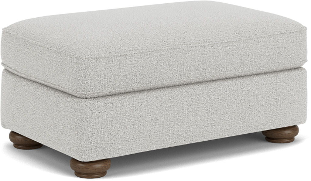 Preston  Cocktail Ottoman  White