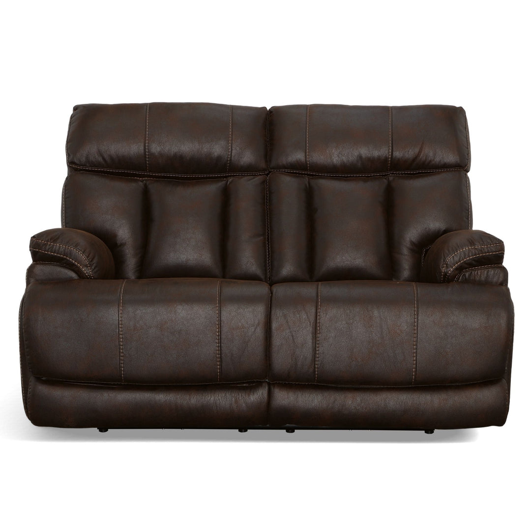 Clive  Power Reclining Loveseat With Power Headrests & Lumbar  Clove