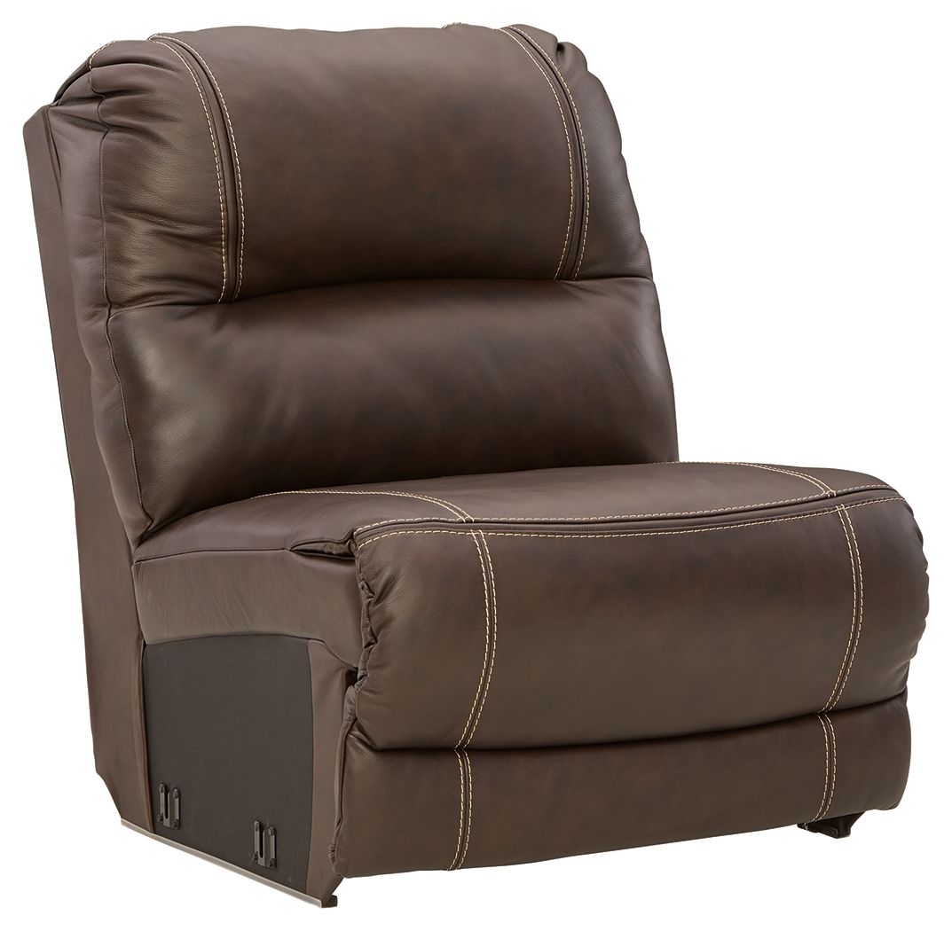 Dunleith - 7-Piece Power Reclining Sectional With LAF And RAF Zero Wall Power Recliners - Chocolate by Ashley Furniture product image