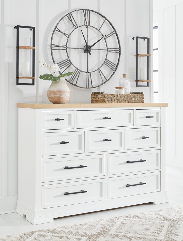 Ashbryn - Dresser - White / Natural