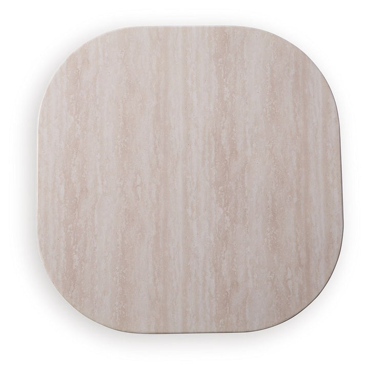 Dolan Creek - Square End Table - Beige / Brown