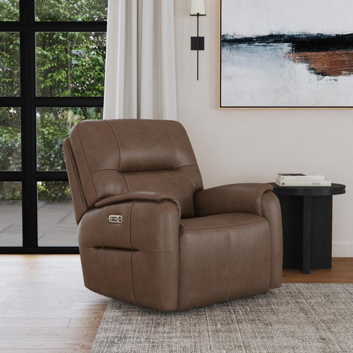 Wilson Power Gliding Recliner With Power Headrest Café
