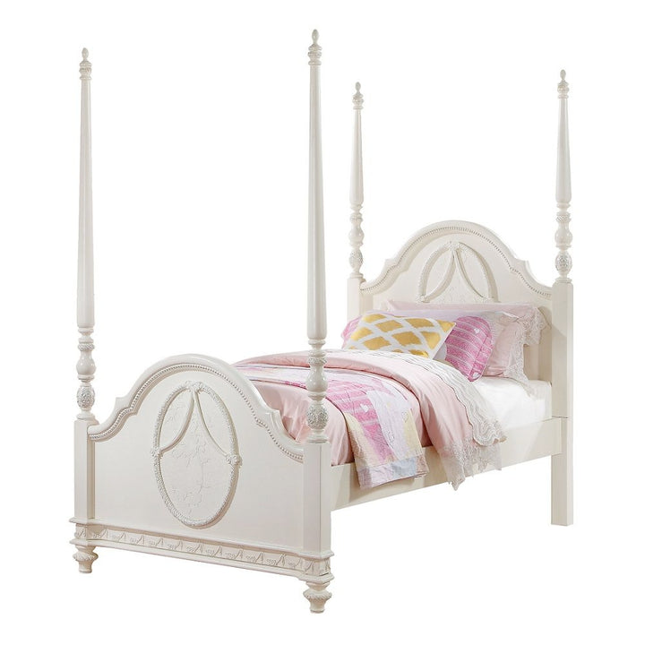 Dorothy - Twin Post Bed - Ivory