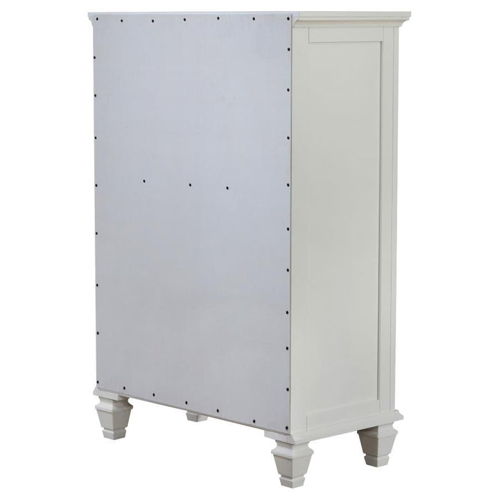 Sandy Beach - 5-Drawer Bedroom Chest - Cream White