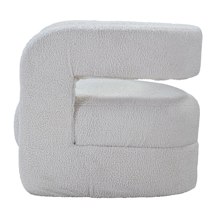 Yitua - Accent Chair - White Teddy Sherpa