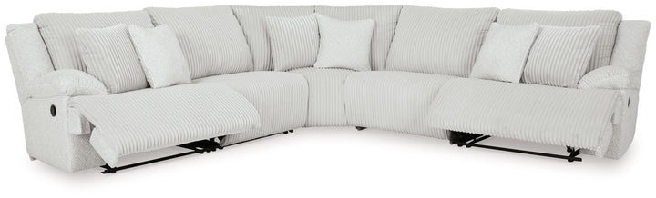 Top Tier - 5-Piece Reclining Sectional - Alloy by Ashley Furniture product image