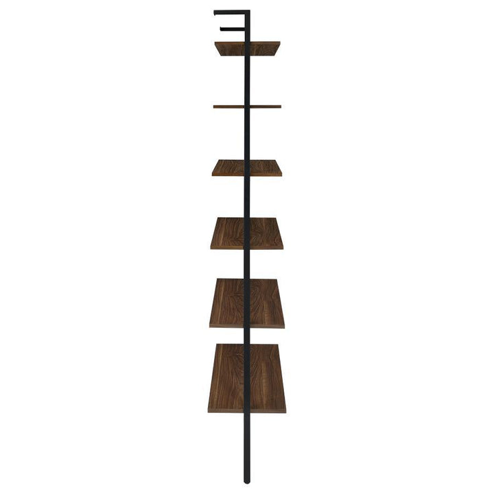 Owens - 6-Shelf Wall Bookshelf - Walnut