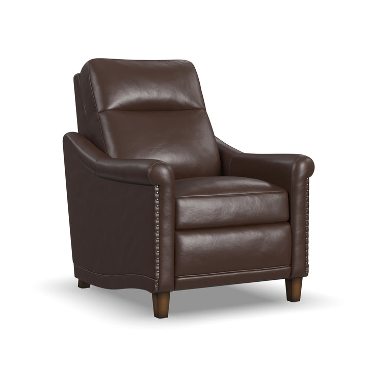 Elizabeth Leather Power Recliner with Power Headrest in Brunette