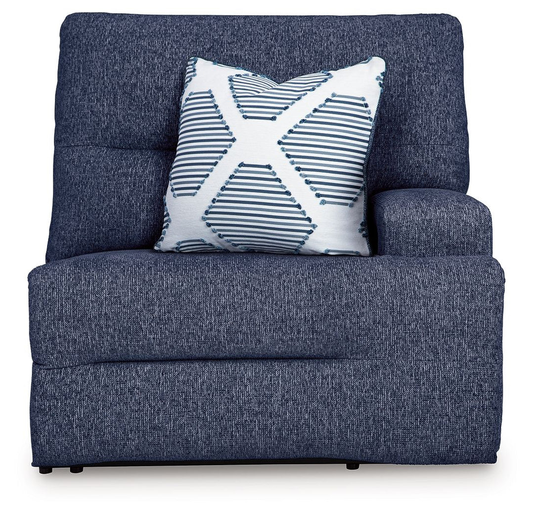 Acklen Place - 7-Piece Power Reclining Sectional With Storage Console - Navy by Ashley Furniture product image