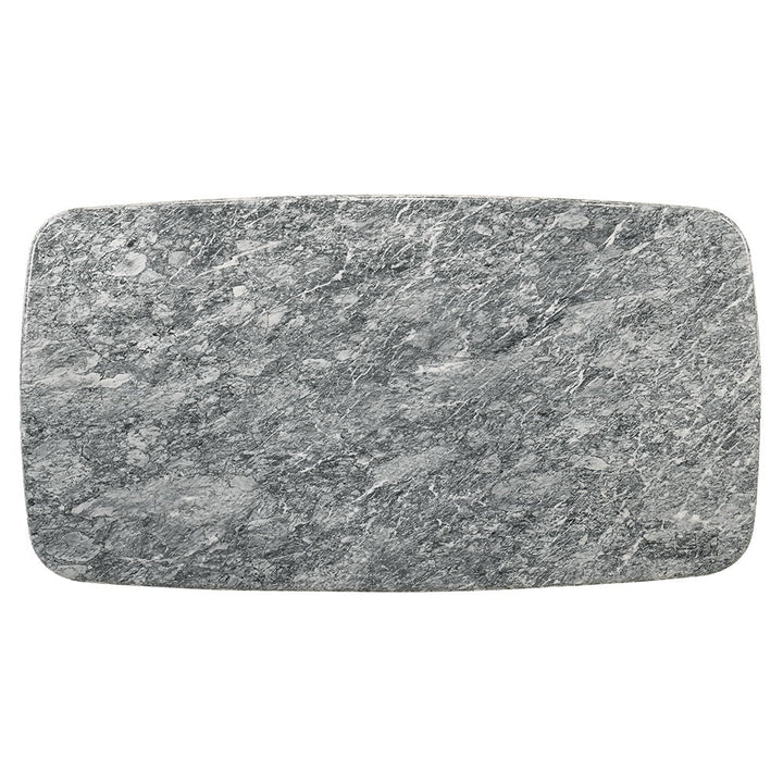 Dillon - Dining Table With Marble Top - Natural / Walnut