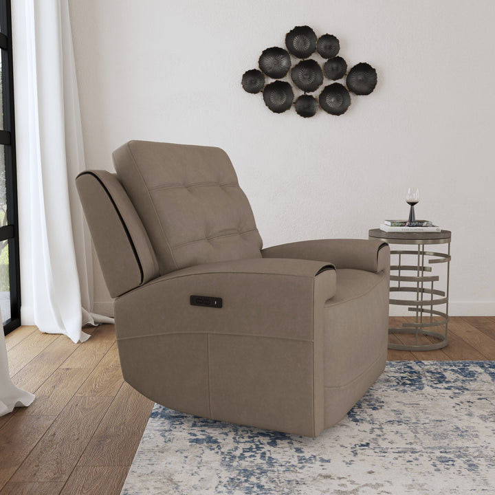 Iris Power Recliner With Power Headrest Khaki