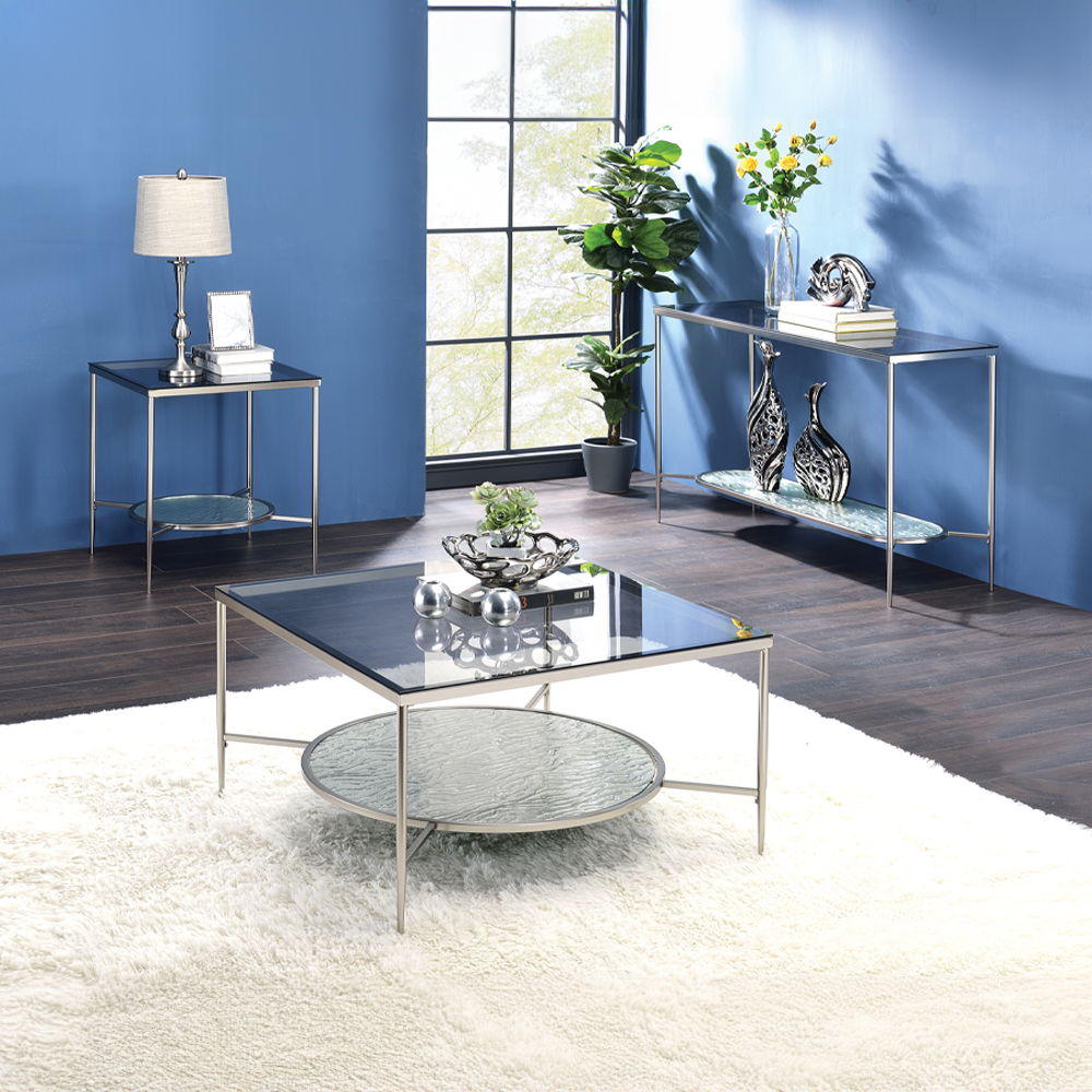 Adelrik - Coffee Table - Glass & Chrome