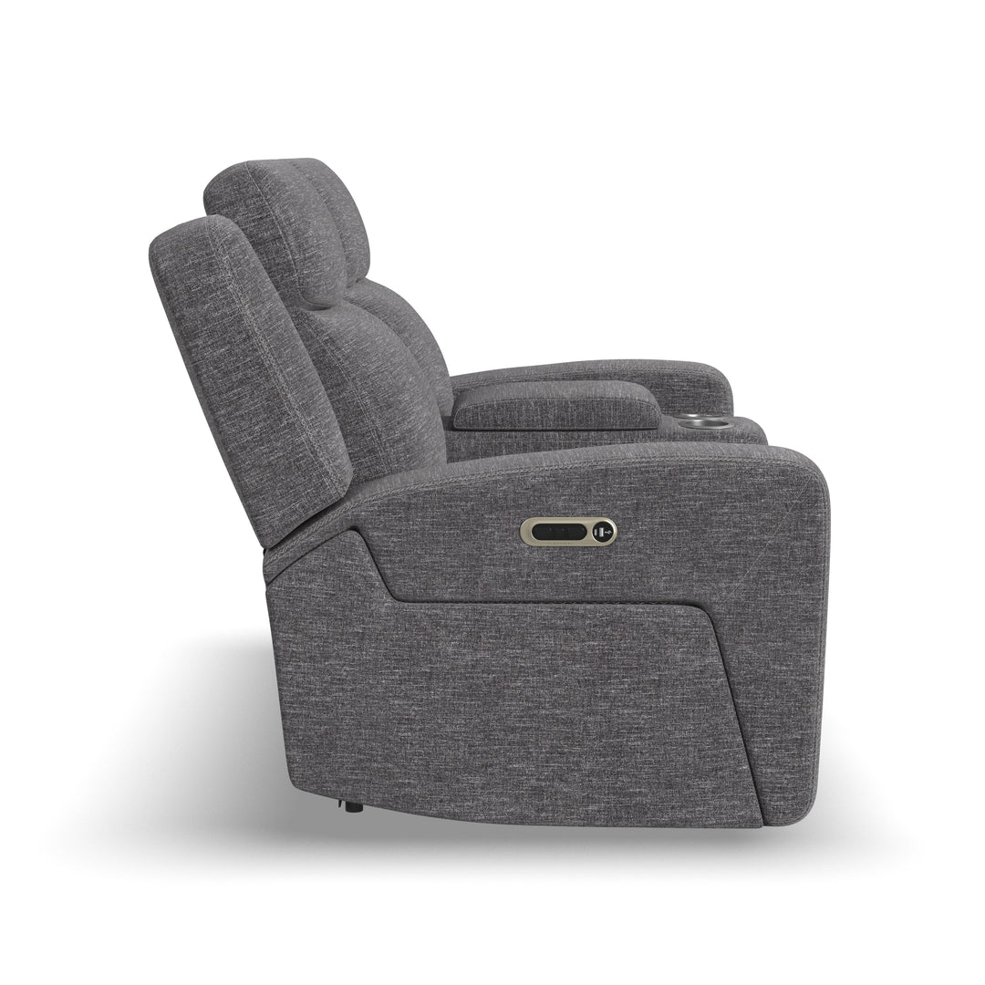 flexsteel-1847-64ph-65102-ridge-power-reclining-loveseat-with-console-and-power-headrests-granite