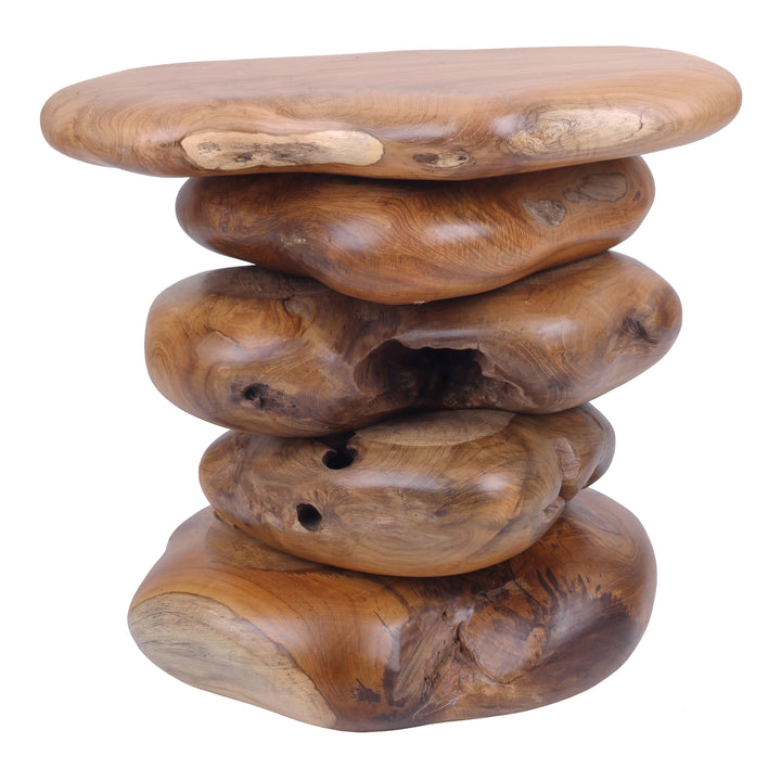 Katniss Reclaimed Teak Side/End Table - Natural - view 2