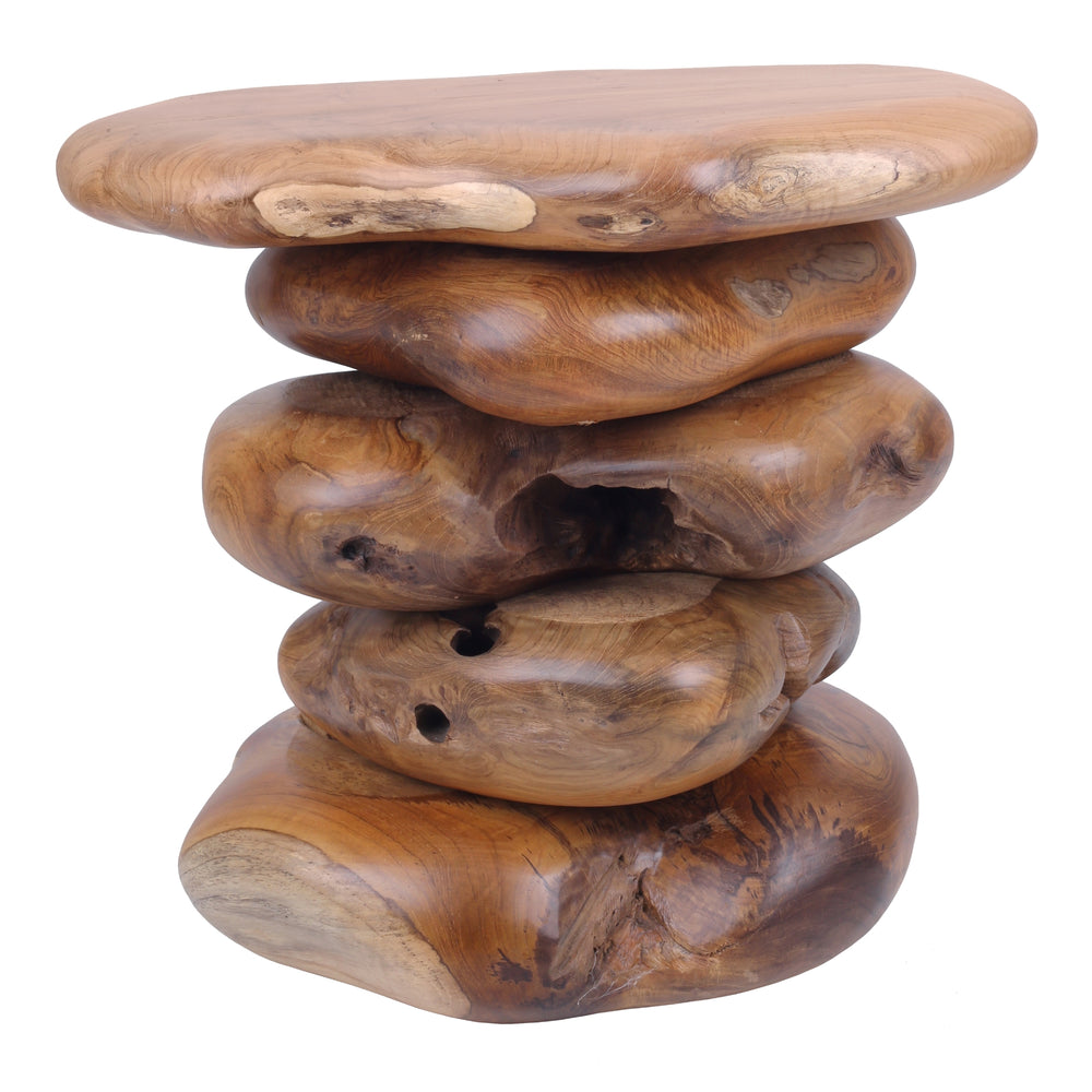 Katniss Reclaimed Teak Side/End Table - Natural - view 2