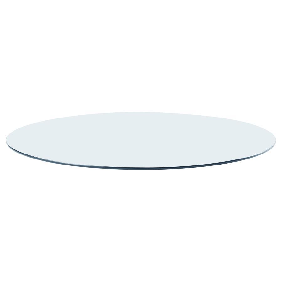 60" 12mm Round Clear Tempered Glass Top - Clear Table Tops modern furniture Contempo Furniture