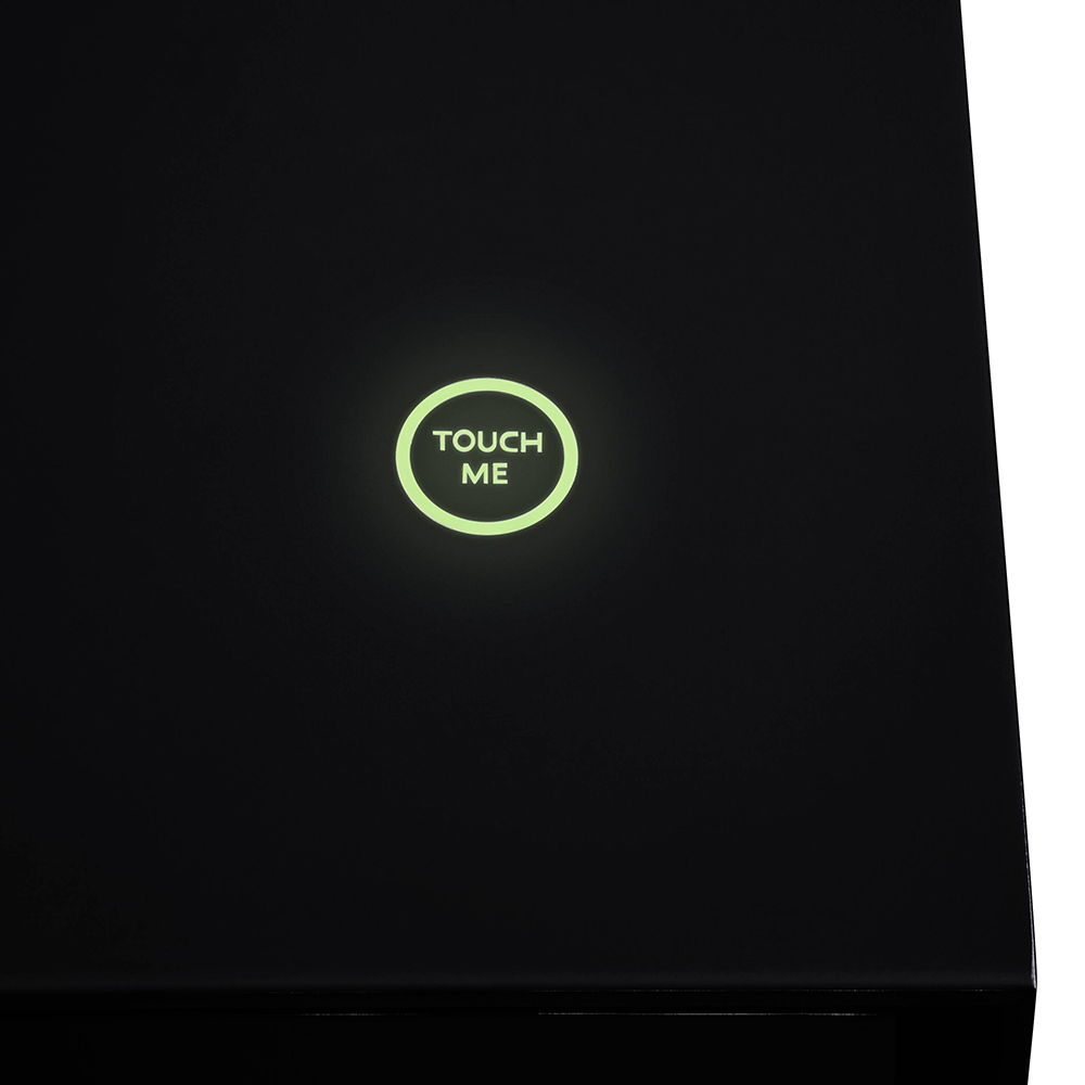 Raceloma - TV Stand - Black & Chrome