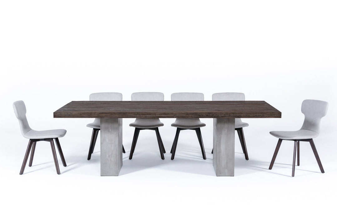 Renzo Modern Oak  and  Concrete 94" Dining Table