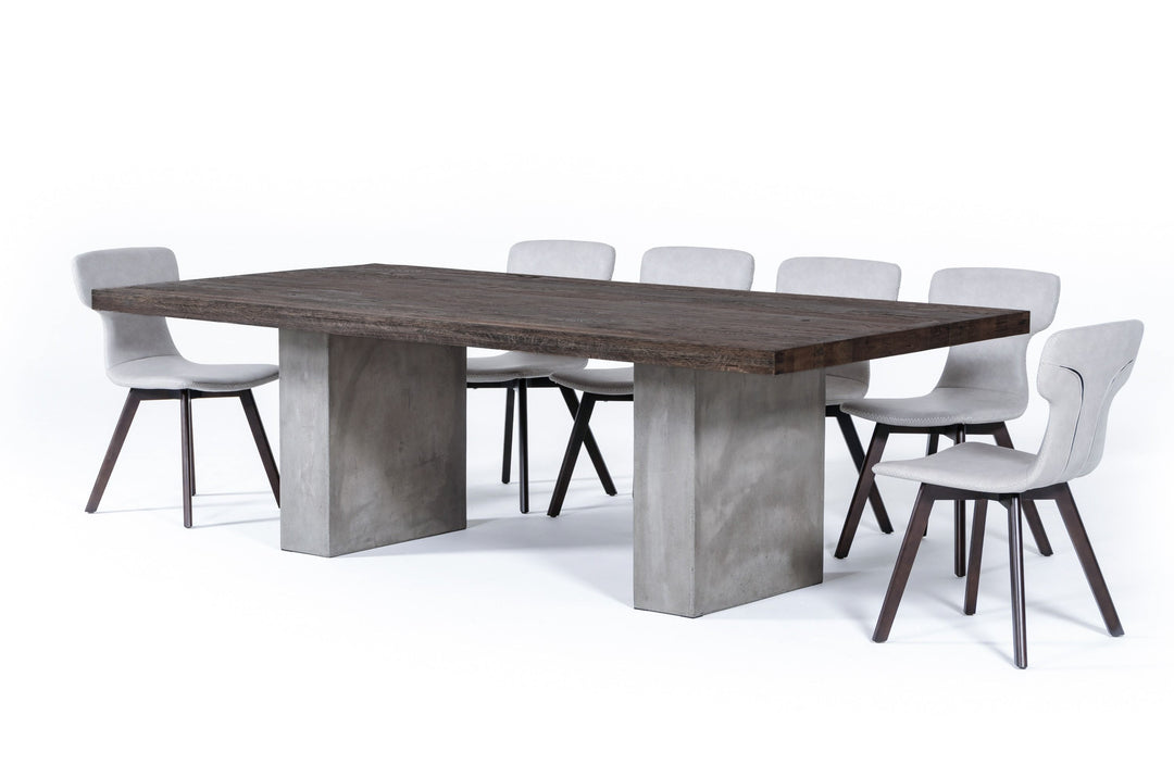 Renzo Modern Oak & Concrete 94" Dining Table