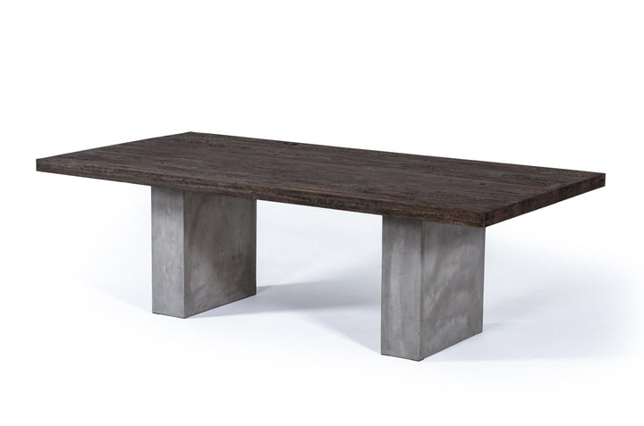 Renzo Modern Oak &amp; Concrete 94" Dining Table