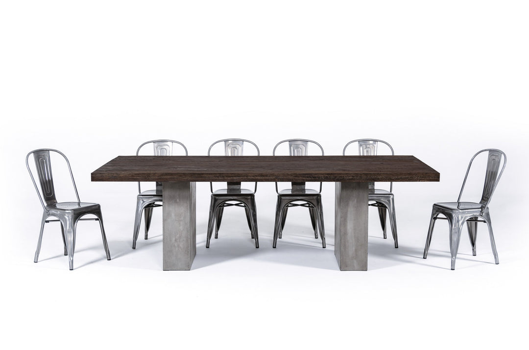 Renzo Modern Oak & Concrete 94" Dining Table