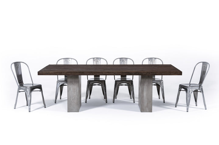 Renzo Modern Oak &amp; Concrete 94" Dining Table