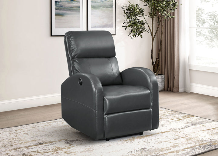Grant - Upholstered Power Recliner Chair - Gray