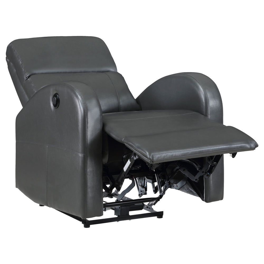 Grant - Upholstered Power Recliner Chair - Gray