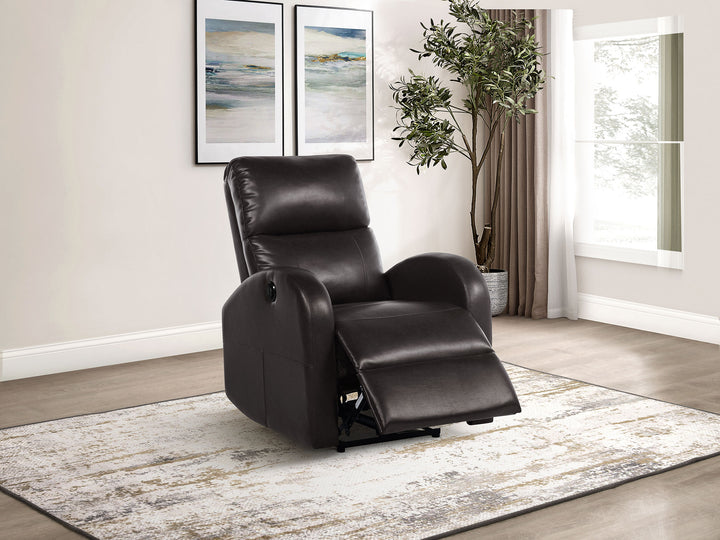 Grant - Upholstered Power Recliner Chair - Brown