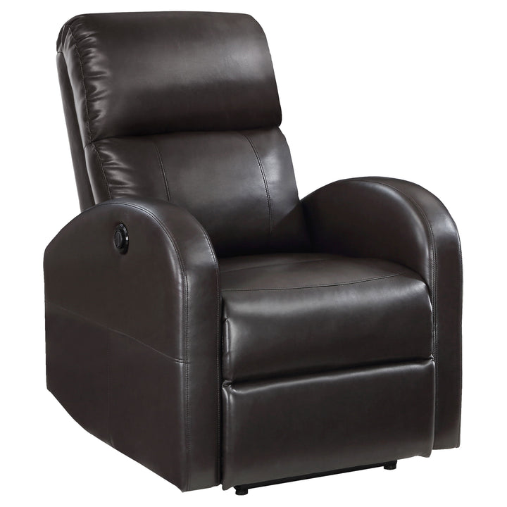 Grant - Upholstered Power Recliner Chair - Brown