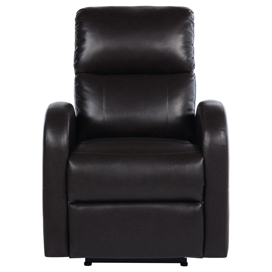 Coaster Furniture 601500P Grant Upholstered Power Recliner Chair Brown