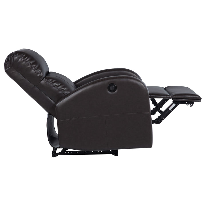 Grant - Upholstered Power Recliner Chair - Brown