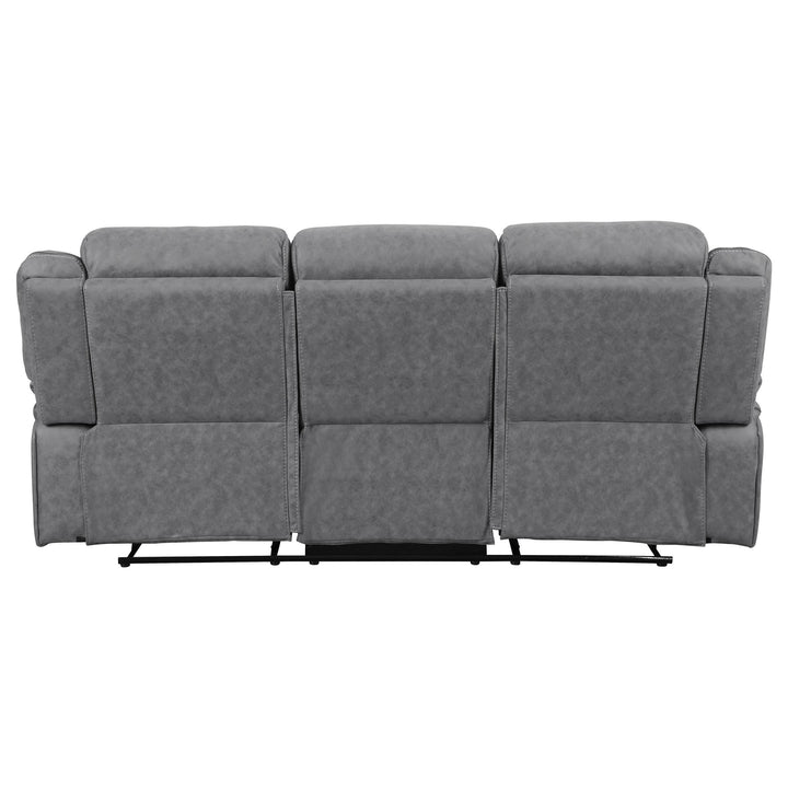 Coaster Furniture 602261 Higgins Upholstered Motion Reclining Sofa Grey