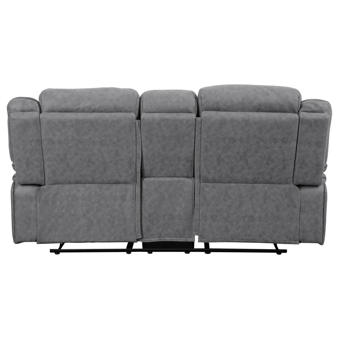 Coaster Furniture 602262 Higgins Upholstered Motion Reclining Loveseat Grey