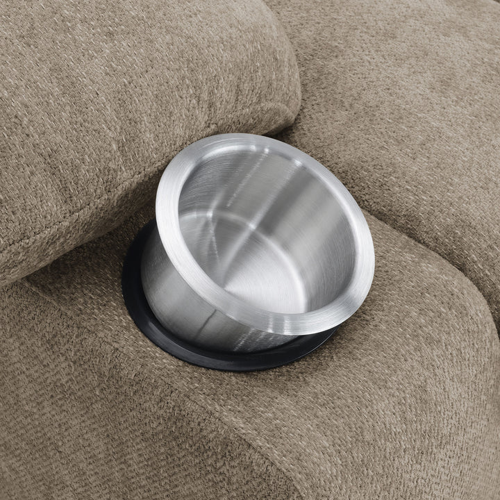 Houston - Upholstered Power Lift Recliner Chair - Camel