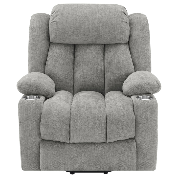 Houston - Upholstered Power Lift Recliner - Gray